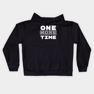 one more time | white Kids Hoodie